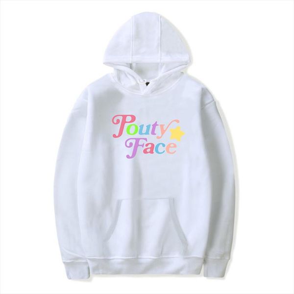 

sweatshirt addison rae pouty face hoodies women 2020 pink cute hoodie men streetwear harajuku shirt oversized hoodie, Black