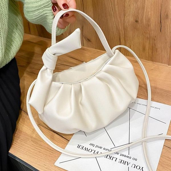 

high-quality ladies fold hand bag bow shoulder messenger bag 2020 new korean version of the tide clouds small women's