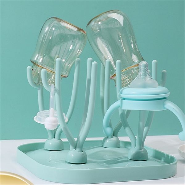 

baby bottle drying rack blue and pink cleaning dryer drain rack storage new 20220226 q2