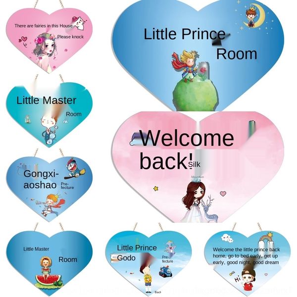 

3dthp children's bed door tag boy's little creative doorplate little prince pendant bedroom princess small pendant fairy room ssse