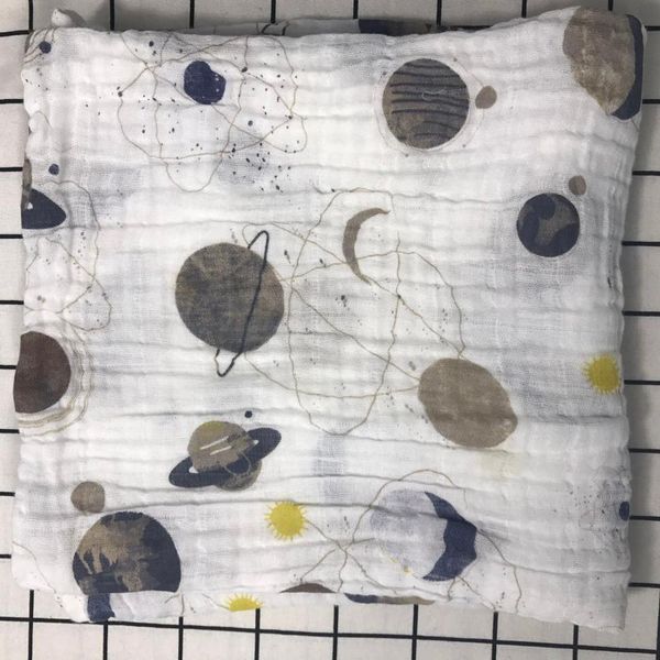 

муслин марлевого infant новорожденного одеяла пеленального 120x120cm ванна младенец полотенце хлопок многофункциональность bbyxui wrhome