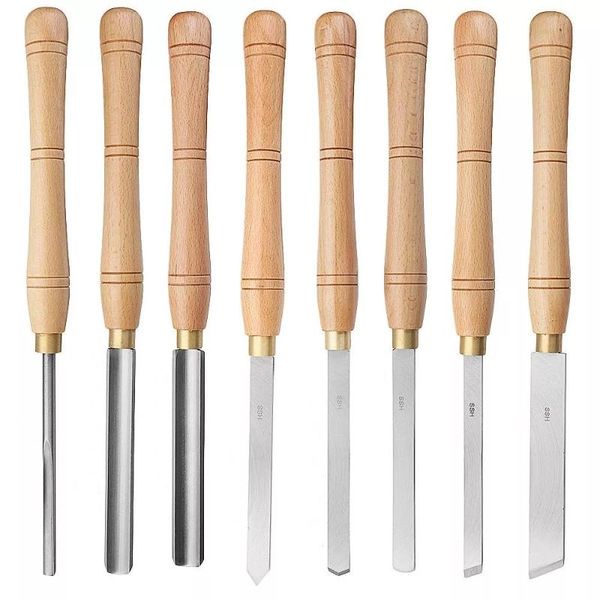 

professional hand tool sets drillpro high speed steel lathe chisel wood turning with handle woodworking - a