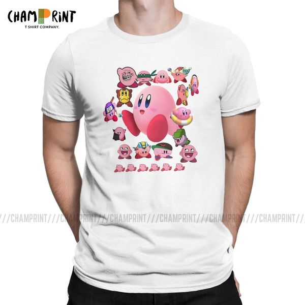 

collage kirby t-shirts men nostalgia childhood act game fashion tees short sleeve t shirt plus size clothes sport hooded sweatshirt hoodie