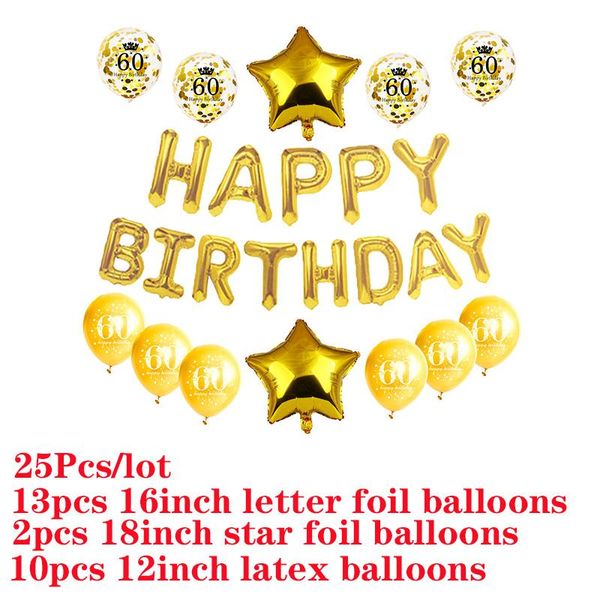 

30th birthday balloons happy birthday party decorations golden ballon 16 18 21 40 50 60 70 year birthday decor globos s6xn wmttom