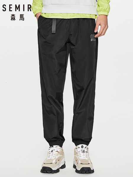 

semir jogging casual trousers men youth 2020 spring new elastic waist hit color letters printed loose sports pants