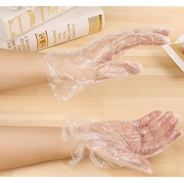 

100 pcs/set pe disposable gloves waterproof oilproof transparent home film glove multifunctional sanitary gloves fo jllyqq outbag2007