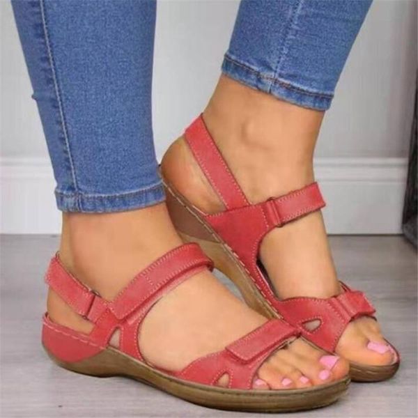 

summer women's sandals new 2021 breathable fish mouth comfortable slope heel open toe casual platform sandals women's shoes, Black