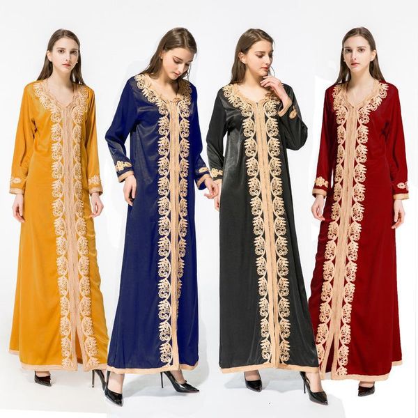 

ethnic clothing turkey robe gold waist dress nail pearl lace abaya intero donna thobe burqa moroccan cardigan sequin beaded embroidered robe, Red
