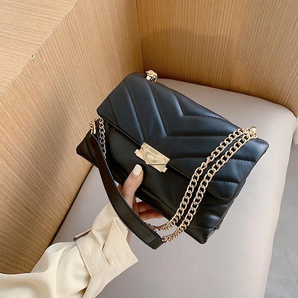 

fashion quilting square women shoulder bags designer chain crossbody bag luxury pu leather crossbody bag female small falp purse