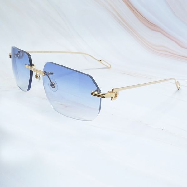 

sun luxury driving carter rimless r shades metal men carters summer sunglasses htekk cool women decoration sunglass glasses desig usns, White;black
