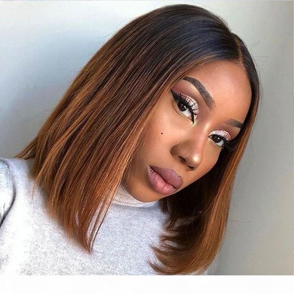 

full lace wig peruvian short bob wigs baby hair ombre 360 lace frontal human hair wigs for women ombre 13x6 lace front wigs, Black