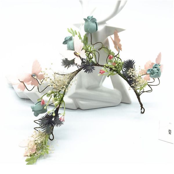 

women wedding party headwear hair accessories bridal flower wreath crown festival headband headdress floral garlands h jllkeh