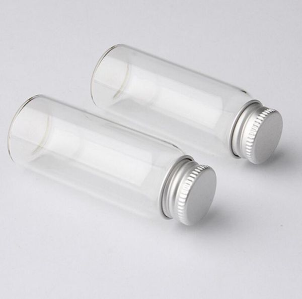 2021 Großhandel 600 x 25 ml Transparente Schraube Halsglasflasche mit Aluminiumkappe 25ml Glasfläschchen Probe Vials Großhandel