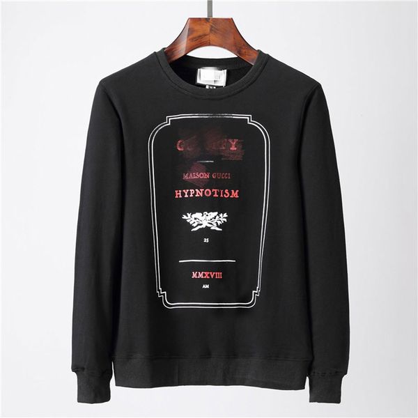 

cc2021 designer new men's sweater street fashion sweater tide brand sweater men's t-shirt trend european and american version, Black