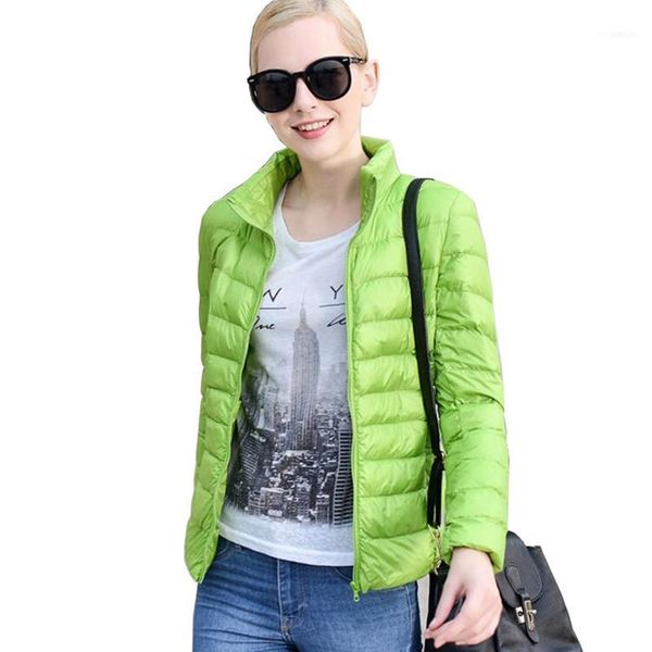 

women ultra light down jacket 90% winter duck down jackets women parka zipper coats plus size xxxl light green duck coats11, Black