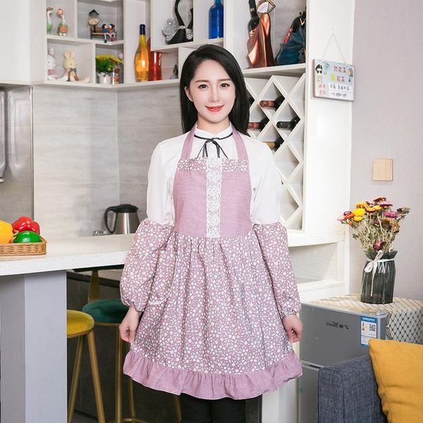 

aprons 2021 fashion double layer waterproof and oil proof apron