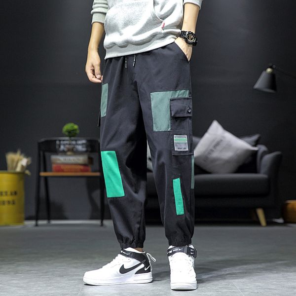 

2021 new spring black autumn green fashionable runners sweatpants male sweat pants 15ic