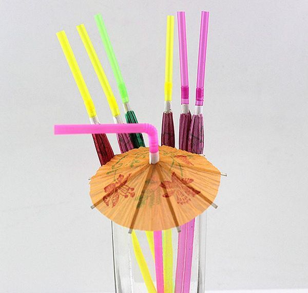 

plastic straw cocktail parasols umbrellas drinks picks wedding event party supplies holidays luau sticks wmtlra xhlight