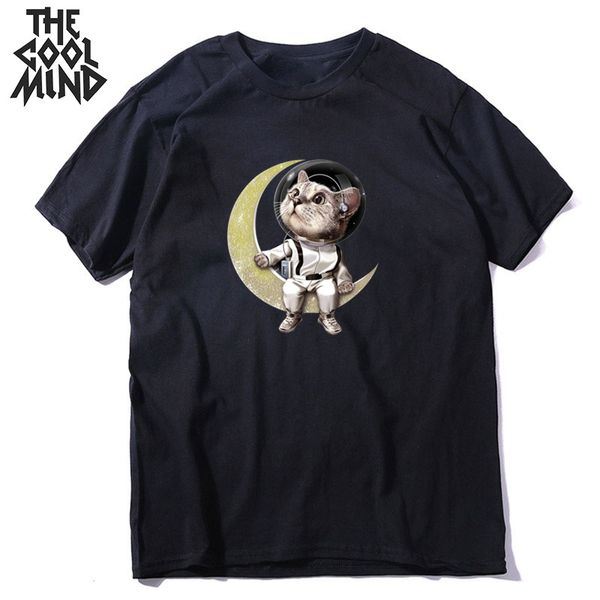

short sleeve moon cat print men t shirt casual loose cat men tshirt cool o-neck t-shirt men tee shirts sport hooded sweatshirt hoodie