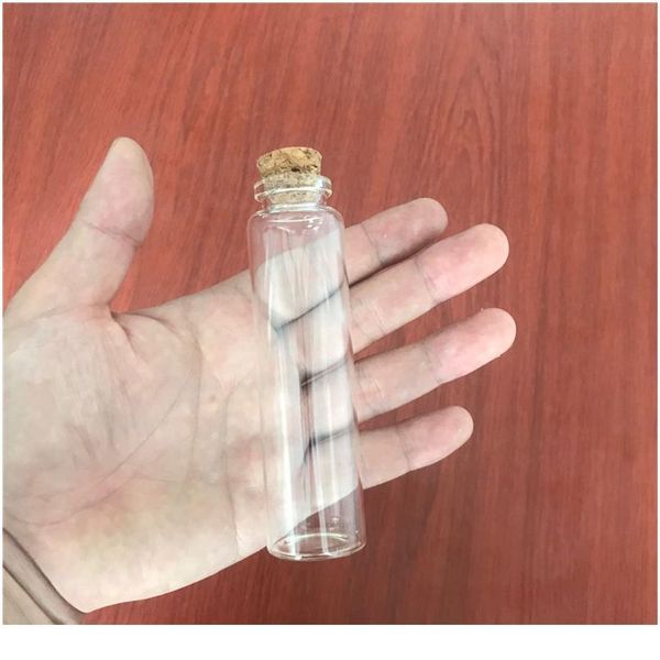 

50pcs diy glass bottles with cork crafts wedding empty storage jar bottle 55ml liquid pill powder jewellery ornament bbypkn
