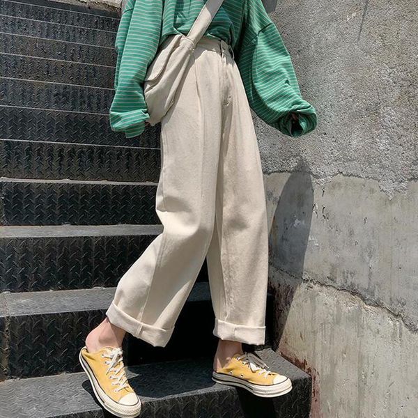 

high waist jeans women denim harem pants casual female vintage boyfriend jeans korean fashion pants black green white, Blue