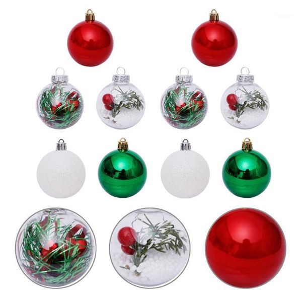 

30pcs christmas tree decoration transparent ball christmas ball (assorted color)1