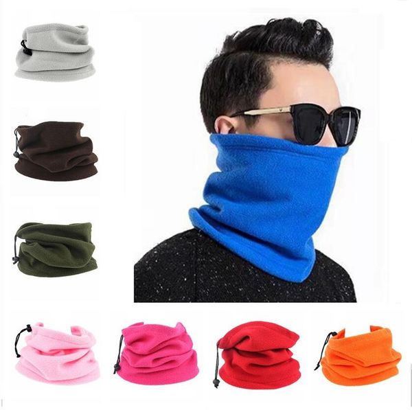 

polar fleece face mask women men multifunction sport cycling tube scarf warm winter hat neckercheif 3 in 1 adjusted hats ski mask f10901, Yellow