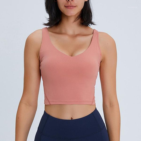 

gym clothing heyyoga naked-feel padded solid women workout brassiere u-back butter soft yoga bar fitness shockproof athletic crop, White;black