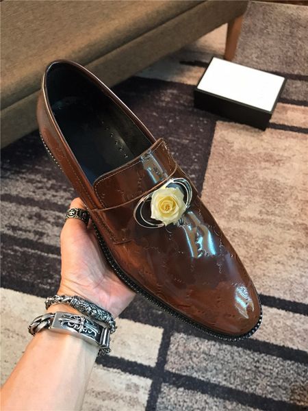 

2020 men shoes dress loafers christmas crystal party dress men casual rhinestone red blue man moccasins footwear plus size 37-45, Black