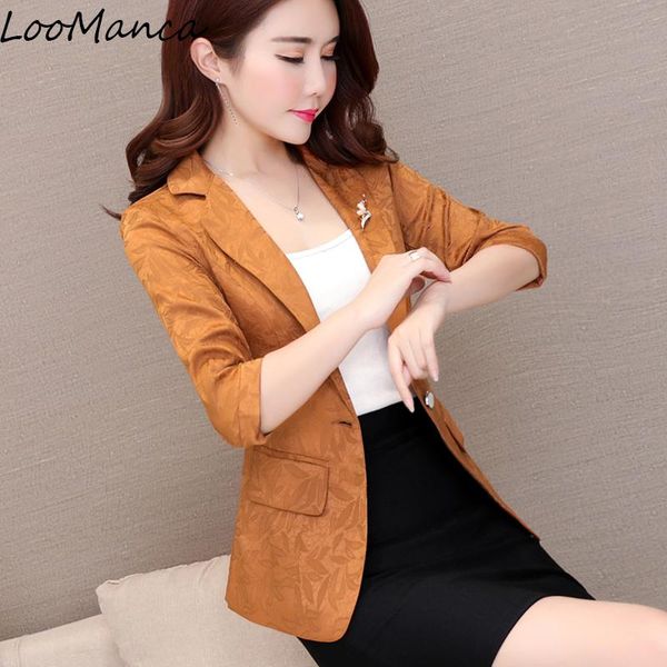 

casual ladies blazers jackets new 2020 autumn small formal korean short suit jacket women work wear lady coat plus size, White;black