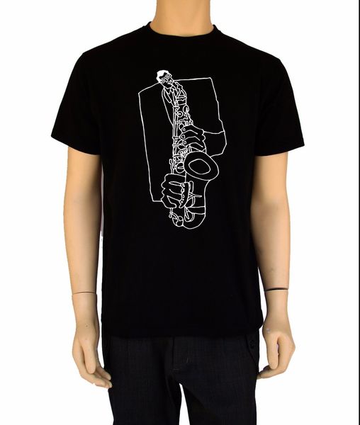 

2019 новый бренд hot саксофонист-mens t tee shirt-crew neck - graphic black tee shirt music tee shirt спорта толстовка с капюшоном толстовка