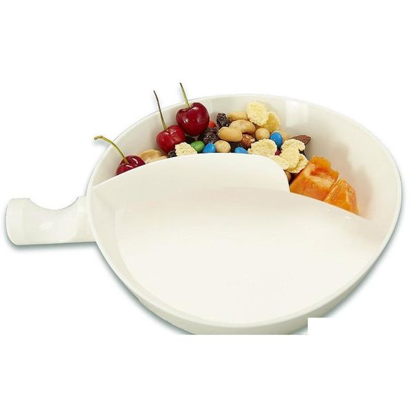 

2-in-1 isolation bowl soggy med white anti-soggy snacks cereal bowl with ergonomics handle sqcsdu lyqlove