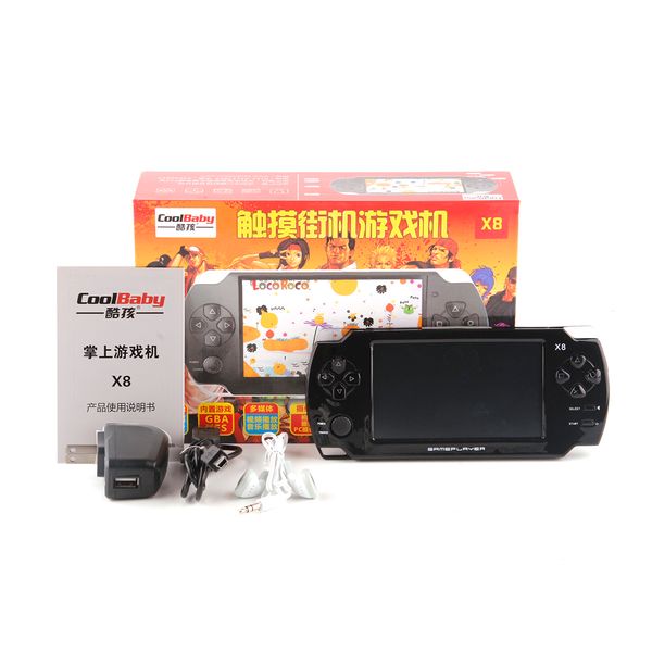 

touch handheld game players 8gb 4.3 inch mp4 player video game console games ebook camera gaming consoles