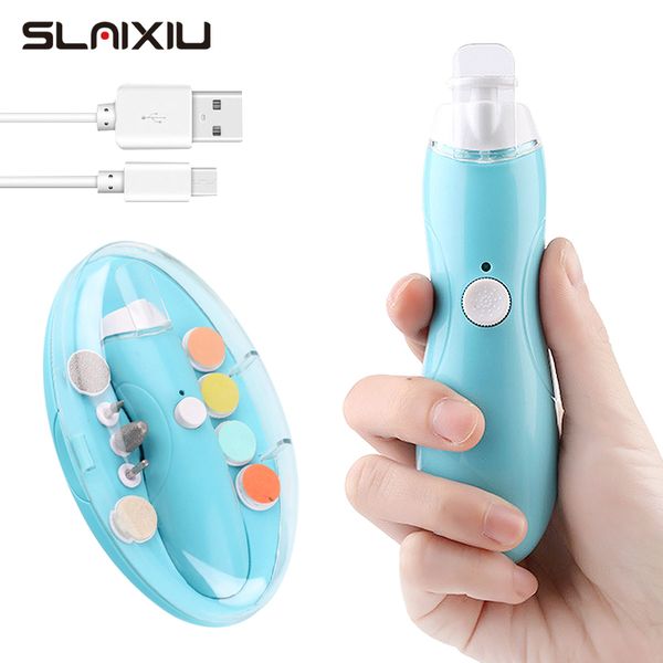 

electric baby nail trimmer usb charging kids infant baby cutter nail care baby trimmer manicure clipper scissors lj201026