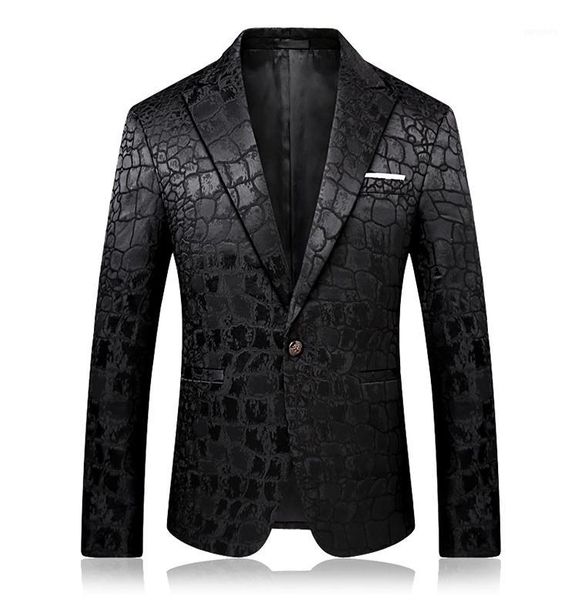 

2020 new casual blazer jacket men luxury suit jacket coat blazer homme men designs party business vintage1, White;black