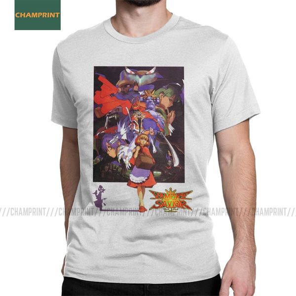 

мужские vampire спаситель darkstalkers весёлых тройники с коротким рукавом морриган игры аниме aensland 80s fighter летучего толстовка с кап