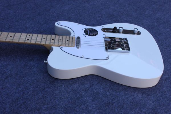 

tele electric guitar basswood fingerboard maple white,can custom