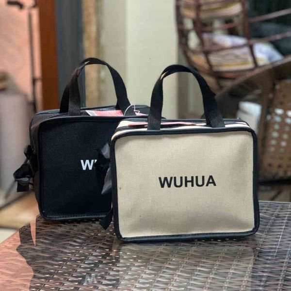 

cosmetic bags handbags fog flower simple letter korean portable wash work rice