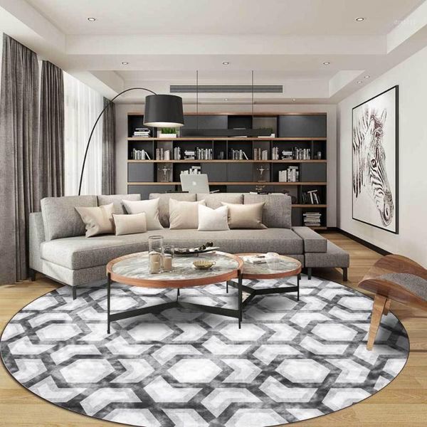 

simple black and white carpet chair in living room1