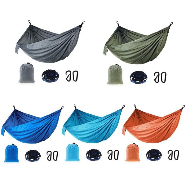 

outdoor camping hammock nylon hanging swing sleeping bed for hiking travel