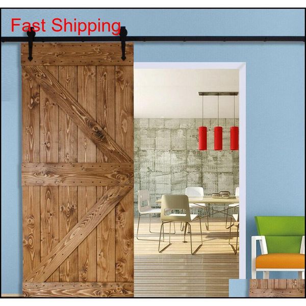 

6' slide sliding barn door hardware track rail hanger roller cl qylywo toys2010