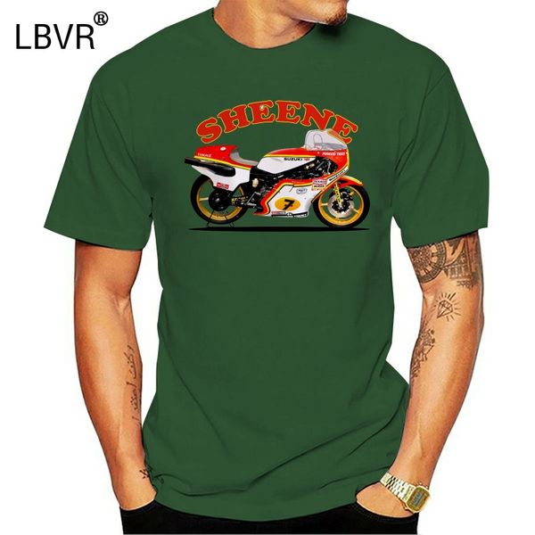 

summer short sleeve printed t-shirt race art barry-sheene rg500 race biker inspired t shirt sport hooded sweatshirt hoodie