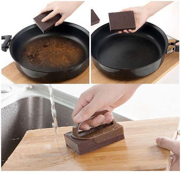 

nano melamine emery sponge pot brush for removing rust kitchen tool sponge cleaning brush descaling sqcbej