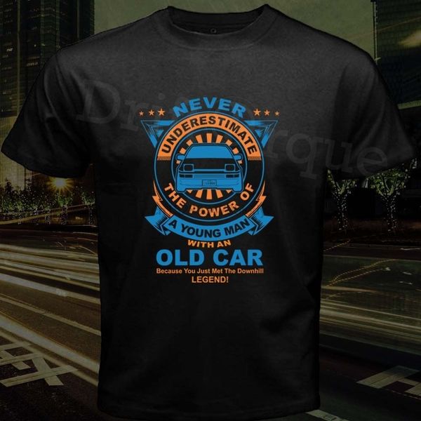 

new quote do not underestimate car ae86 initial d fujiwara black mens t-shirt sport hooded sweatshirt hoodie