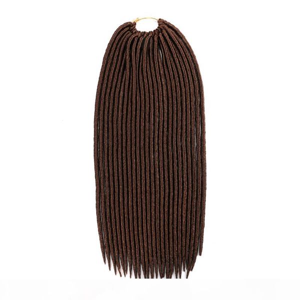 

soft dreadlocks crochet braids hairstyle ombre color synthetic faux locs braiding hair extensions for women faux locs crochet hair, Black