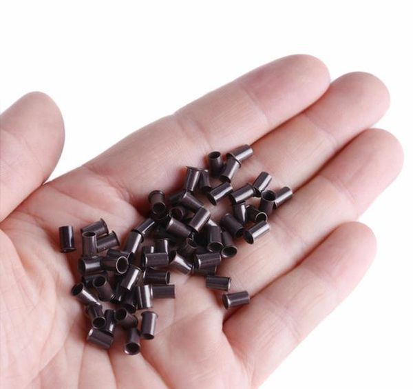 

hair flare for hair tip tubes stick & links micro 3.4*3.0* extensions lock 1000pcs rings beads wigs copper 6mm 3.5mm euro i sqcow, Black