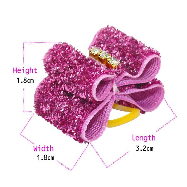 

cute dog hair bows with rubber bands pet dog bow accessories for long hair small puppy cat hair grooming accessory pet sqchpe