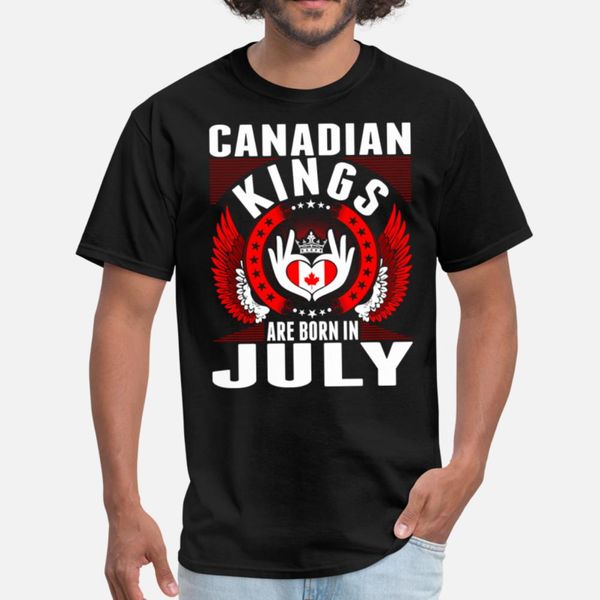 

canadian kings are born in july t shirt funky horror summer tracksuit hoodie sweatshirt