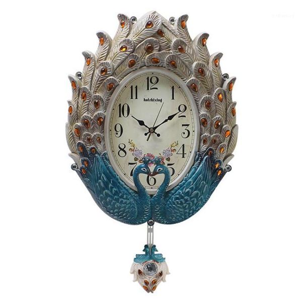 

wall clocks clock living room home fashion phoenix peacock personality quartz creative mute charts1