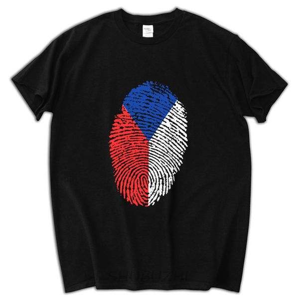 

basic style short sleeve pre czech republic flag fingerprint fashion boys fashion sport hooded sweatshirt hoodie men t shirt
